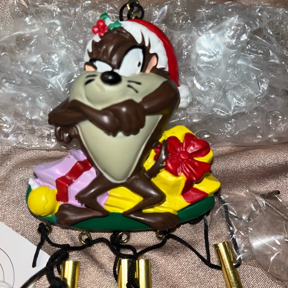 NWT Christmas Looney Tunes Bah Humbug Taz Mini Chime - Picture 2 of 5